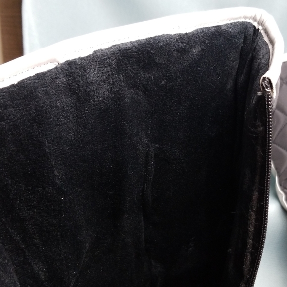 Weeboo black quilted rain boots zipper - Picture 7 of 8